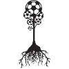 Fußball Ball Baum