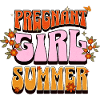 Pregnant Girl Summer – Retro Pregnancy Desig