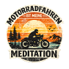 Motorcycle Meditation Sunset