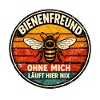 Bee Friend Retro Saying