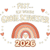 Psst... Jeg skal bli storesøster i 2026! Babyskjorte!