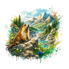 Marmotte forêt paysage 