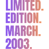 Édition Limitée Mars 2003