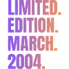 Édition Limitée Mars 2004