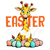 Joyeuses girafes de Pâques sucrées