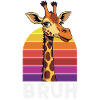 Bruh Giraffe Retro Sunset Meme