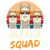 Alpaca Squad Funny Alpaca Sunglasses Design