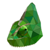 Low Poly Chameleon Geometric Art
