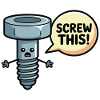 Screw This Funny Screw Pun Design