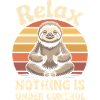 Relax Sloth Zen Sunset