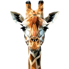 Giraffe Afrika Love Safari Wilderness Schattige giraffen