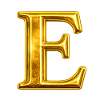 Goldenes E Monogramm-Design