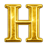 Golden H Monogram