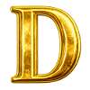 Goldenes D Monogramm