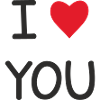 I ❤️ You – Doux Love Text Design