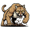 Cougar Berglöwe Wildmaskottchen