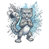 Snow Leopard Hatchling Splash