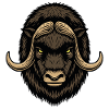 Arctic Muskox Wild Mascot Logo