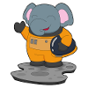 Elephant Astronaut Space