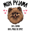 Lustige Pomeranian-Spitzhunde-Pyjamas