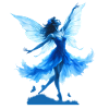 Blue Fairy in Flight