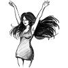 Dancing Woman Empowerment - Illustration
