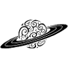 Black Spiral Planet