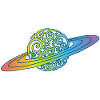 Mehrfarbiger Spiralplanet