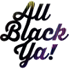 All Black Ya Neon Stripe Font
