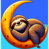 Sloth sleeps on the Moon