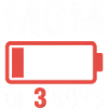 Batterie-Logo der Mutter von 3 Jungen
