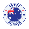 Nowra Australia Circular Flag Badge