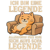 Sarkasmus Katze Spruch Sofa Legende