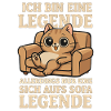 Cat Sofa Legend Funny Saying