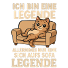 Cat Funny Saying Sofa Legend