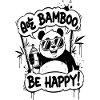 Panda Graffiti Be Happy