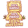 50% Ravioli 50% Pierogi 100% Fantastisk