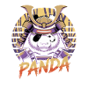 Warlike Panda Samurai Illustration