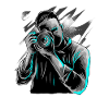 Photographer with camera men motif