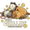 Just Chillin' Possum and Capybara