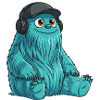 Monster Fluffonster® - DJ Fluffo sits