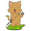 Cat Billiard Cue Sport