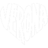 Verona Heart Typo Illustration