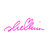 Magenta Graffiti Signature on Black