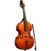 Violin in warm red patterns