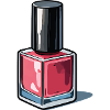 Pastel Pink Nail Polish Bottle