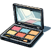 Farbenpalette Kunst: Makeup-Illustration