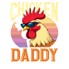 Chicken Daddy Cool Retro Dad