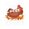 Jente som elsker Jesus og kyllinger