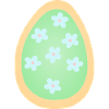 Motif d’œufs floraux pastel